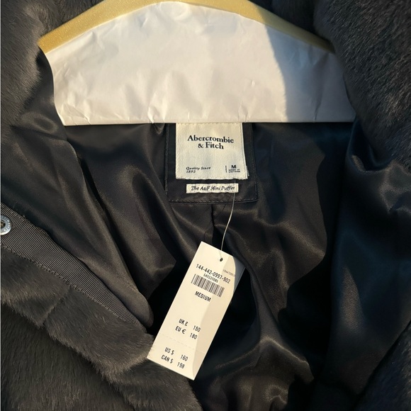 abercrombie & fitch faux fur mini puffer - Picture 4 of 5